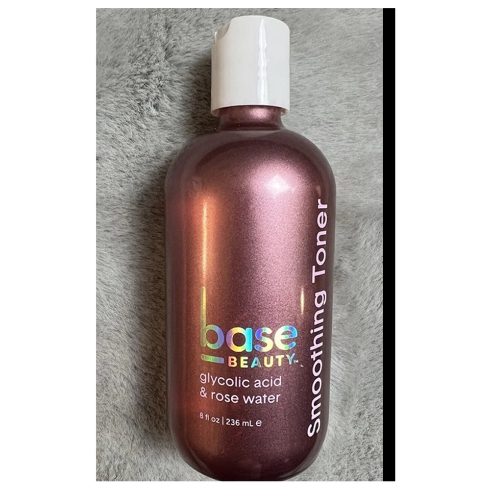NEW Base Beauty Glycolic Acid & Rose Water Smoothing Toner 8 fl oz